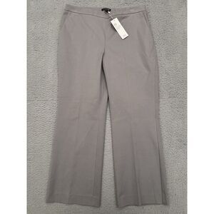 Eileen Fisher Organic Cotton Stretch Twill Cropped Pants Women's 12 Zinc Gray‎